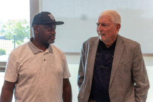 Marquis Grissom with Morristown Mayor Gary Chesney