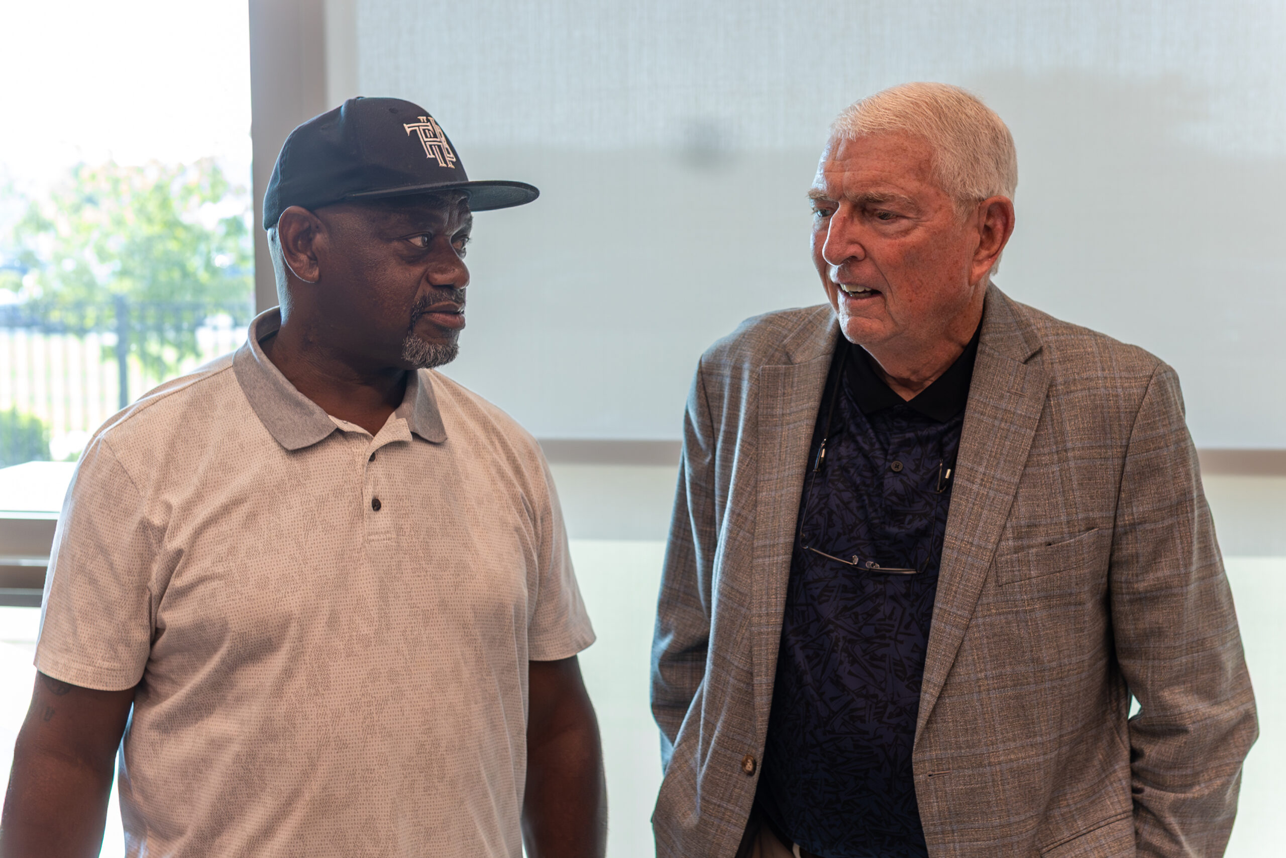 Marquis Grissom with Morristown Mayor Gary Chesney