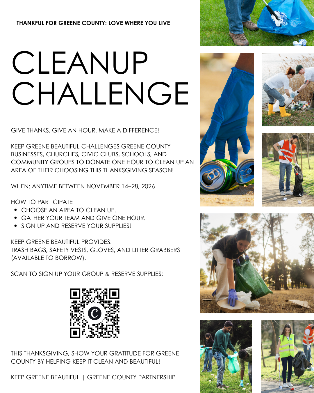 Keep Greene Beautiful Invites Community Groups to Join “Thankful for ...